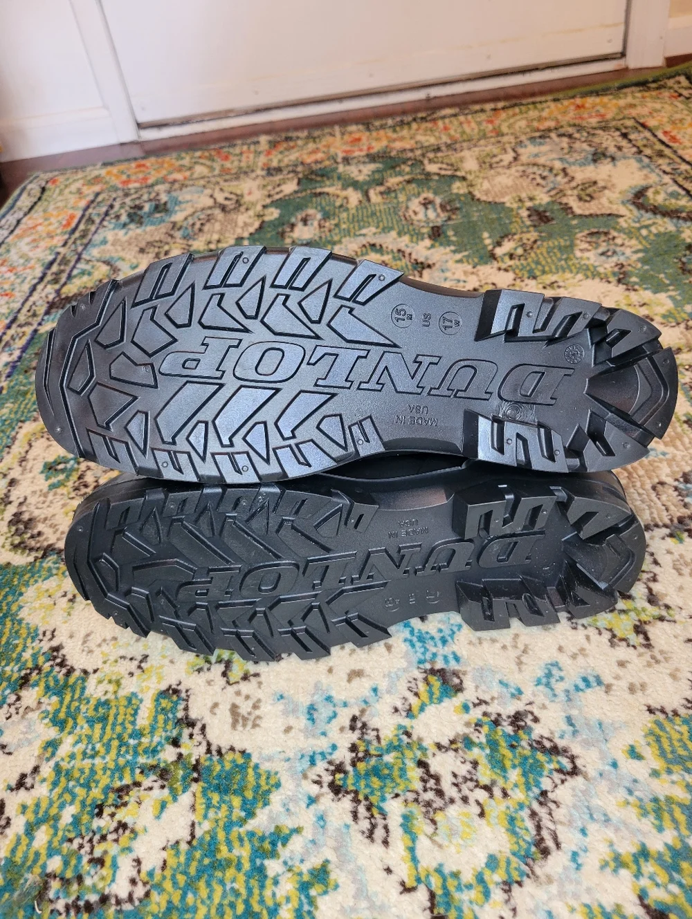 Dunlop Black‎ Chesapeake Steel Toe PVC Rubber Pull On Work Boots, Size Mens 15